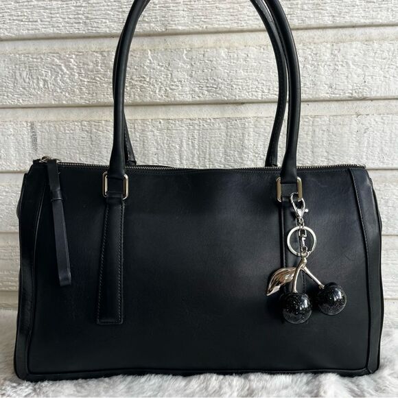 COACH Black Y2K Leather Hampton Soho Gallery Work Tote Shoulder Bag 9420 - Picture 1 of 10